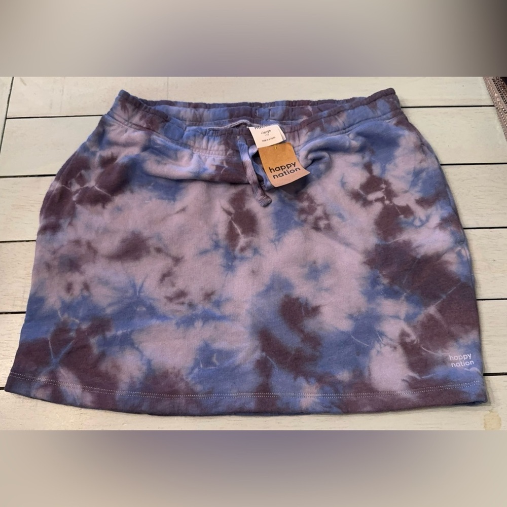 NWT Happy Nation tie dye skirt Sz 12